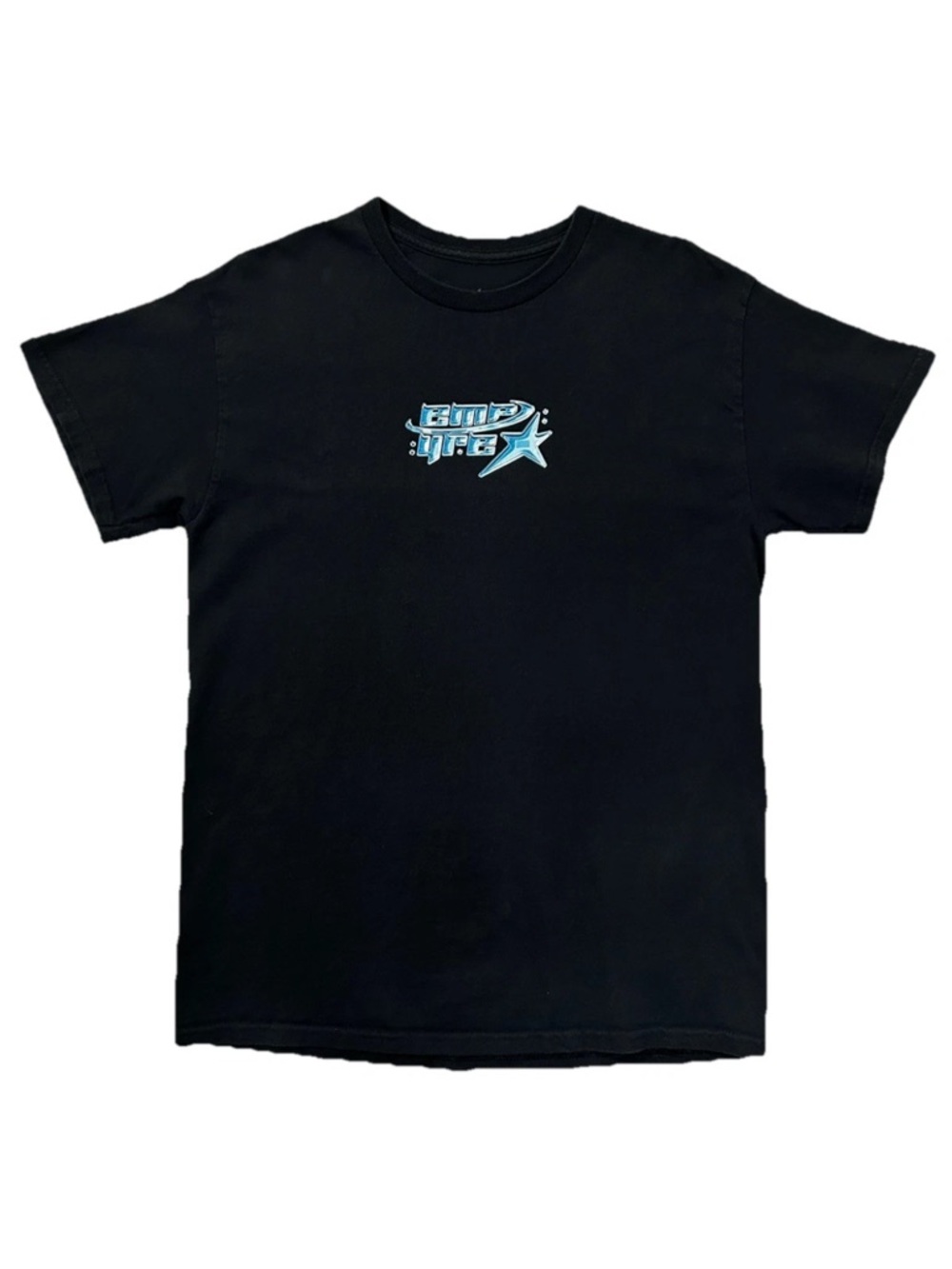 EMPYRE Y2K Star Shirt Mens Medium Black Skate Streetwear Graphic Tee Grunge Emo